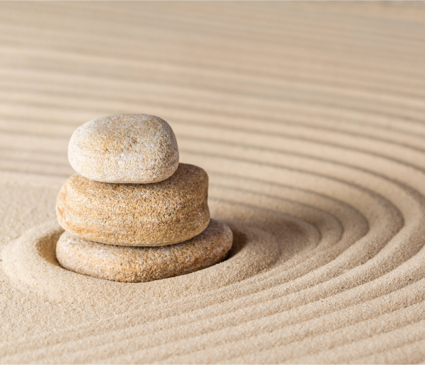 Zen stones in the sand. Background